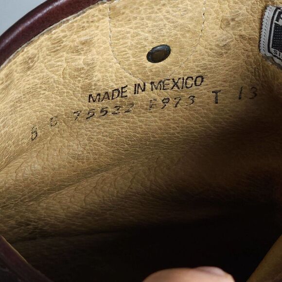 Frye Women's US 8B Brown Leather Studded Strap ankle Western Boots Booties - Picture 14 of 14